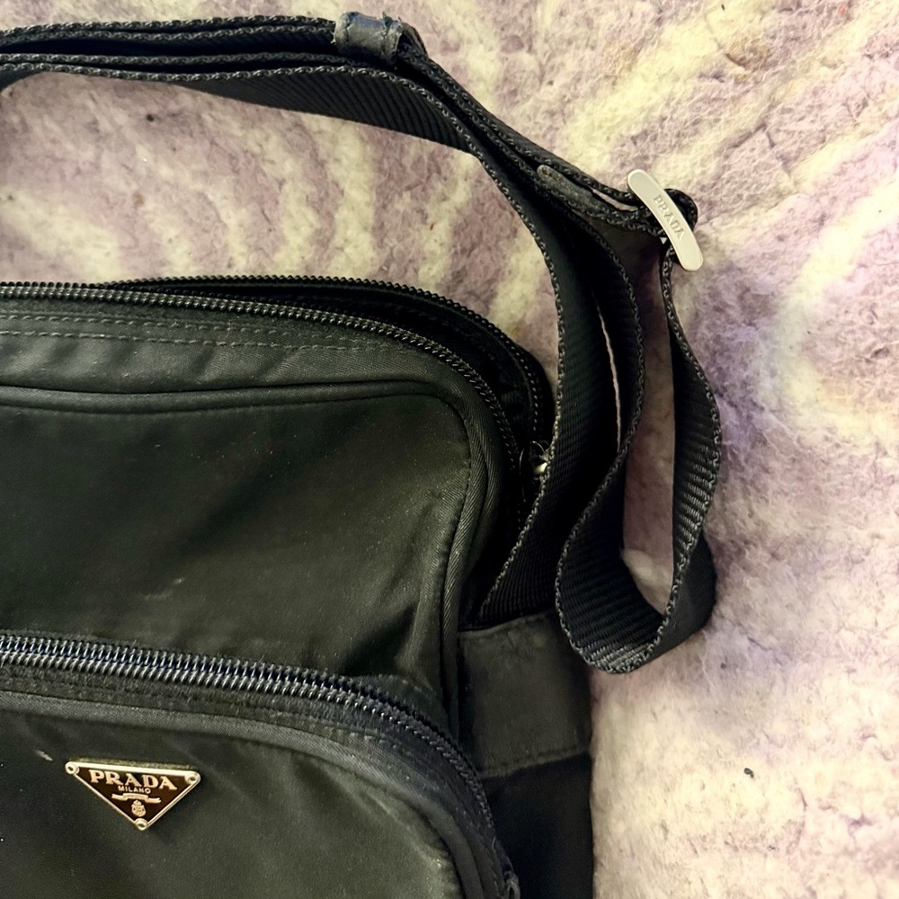 Prada Black Unisex Messenger Bag - Picture 3 of 3